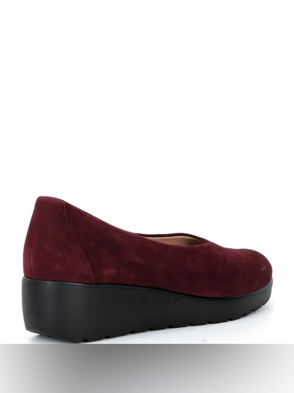 NWT Brioso Waverly Suede Sweetheart Wedge Pumps Sz 9 Color Cranberry - Picture 5 of 11